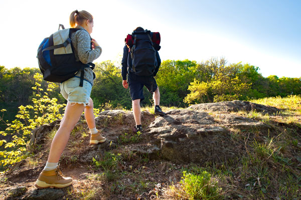 Couple Hiking in Minnesota